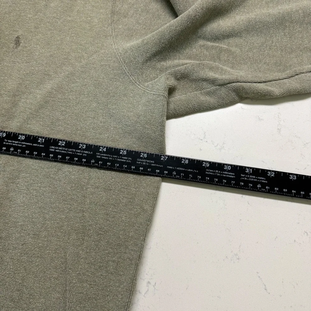 Polo Ralph Lauren V-Neck Sweater Mens XXL Green 100% Cotton Long Sleeve Pullover